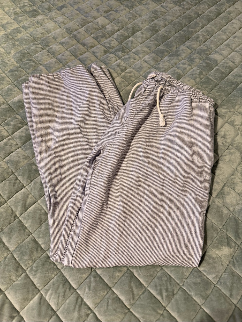 John Galt Brandy Melville Striped Drawstring Pants